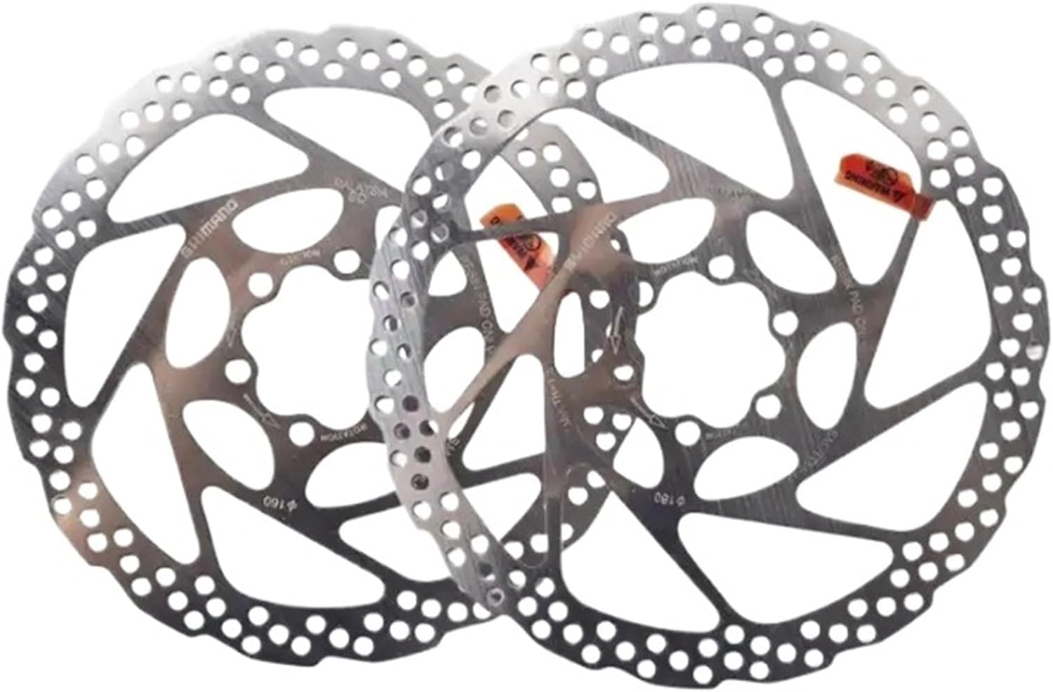 Compatible for SHIMANO DEORE SM-RT56 Brake Rotor 160MM/180MM 6-Bolt Hydraulic Disc Brake Rotors for Resin Pad Mountain Bike Parts(RT56-160 180 2PCS)