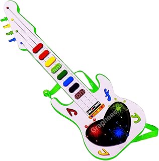 GRAPHENE Musical Mini Toy Guitar Early Educational Learning Development Instrument for Begginers Boys Girls Kids Handheld ...