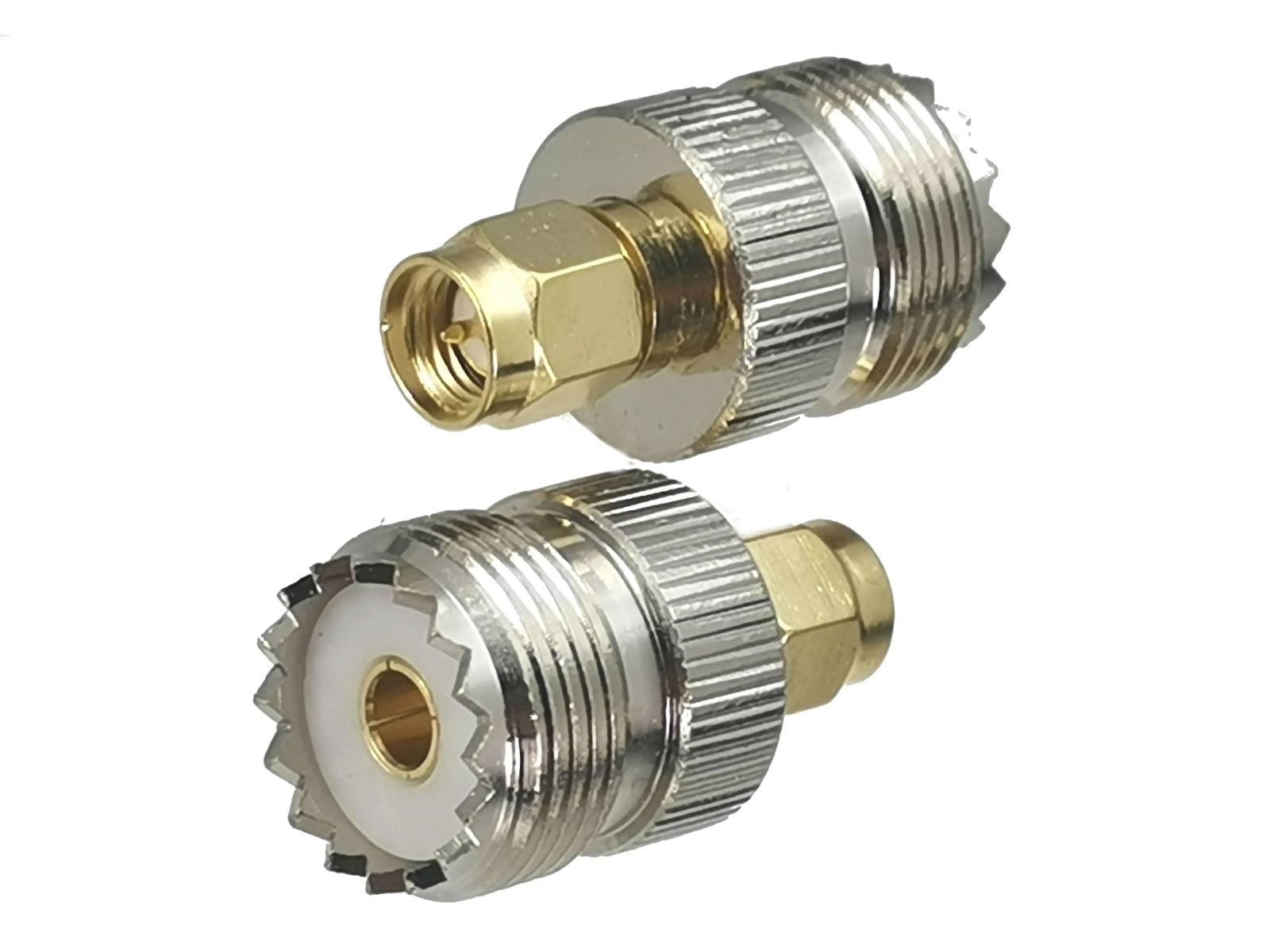 Adaptador SMA macho a UHF SO239 para conectar antenas grandes a radios portátiles, pack de 10