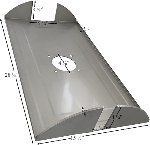 Placa difusora compatible con parrillas de pellets Pit Boss serie 1000, 1100PS1-6