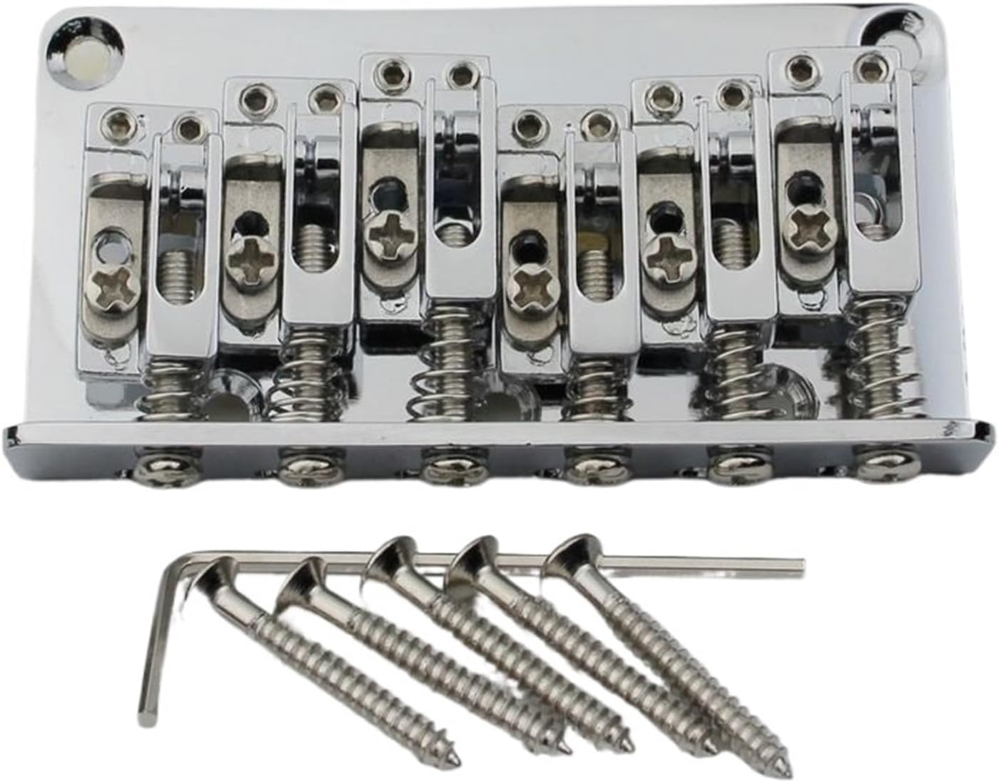 12-String for Str-ato Type Bridge Chrome Electric Guitar Hardtail Bridge