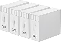 Vista 26 de Paquete de 4 Organizadores de Armario para Sábanas y Almacenamiento, Contenedores de Almacenamiento Plegables Resistentes con Ventana y Etiqueta