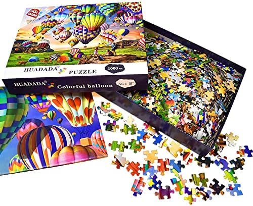 HUADADA Jigsaw Puzzles 1000 Pieces for Adults Hot Air Balloon Puzzle Educational Games Home Decoration Puzzle (27.56" x 19.69")