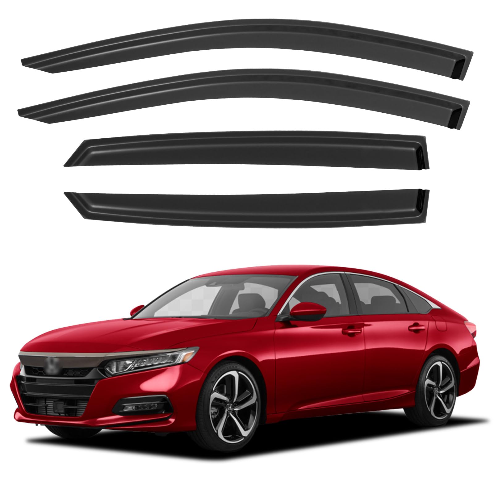 Window Visors Rain Guards for 2018-2023 Honda Accord Sedan