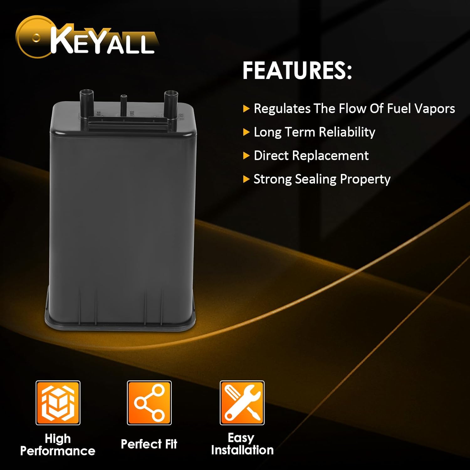 Vapor Canister Replace OE 0K07A13970 Compatible With 2002-2005 for Kia Sedona EX 3.5L;2002-2005 for Kia Sedona LX 3.5L;2003-2006 for Kia Sorento EX 3.5L