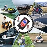 1.75-Amp Car Battery Charger, 6V and 12V Smart Fully Automatic Battery Charger Maintainer, Trickle Charger, Battery…