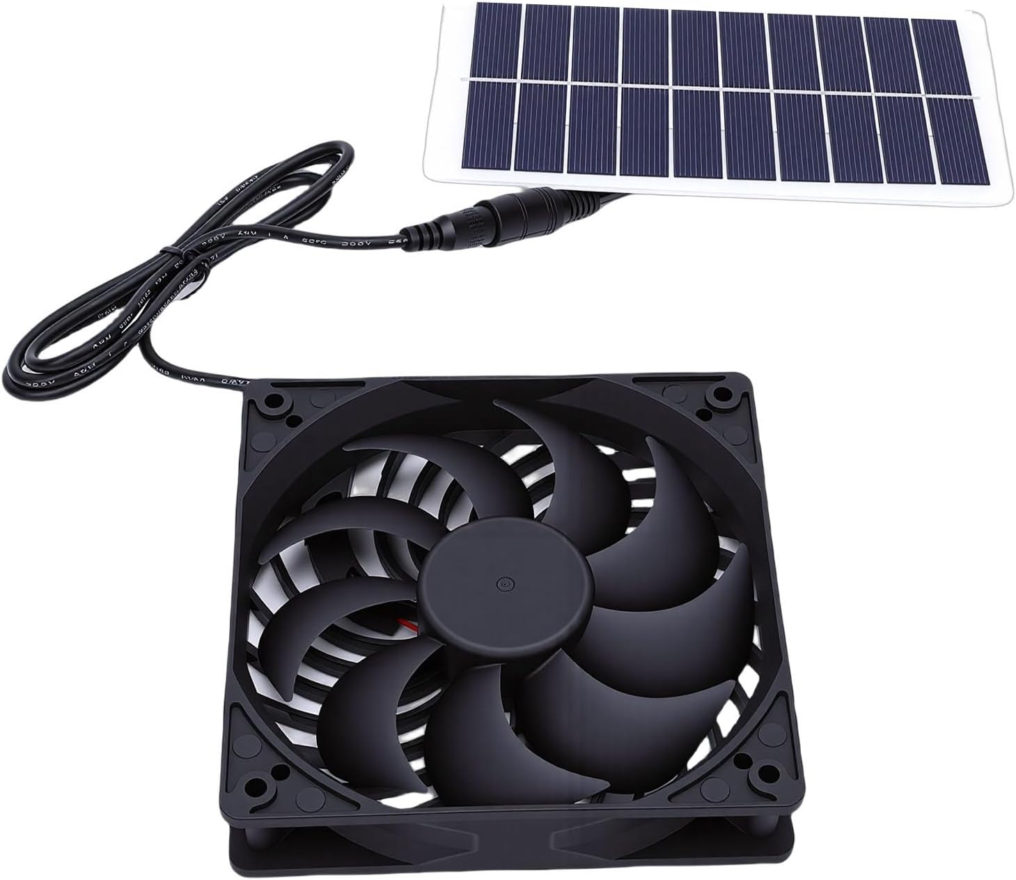 Solar Exhaust Fan Efficient Cool Air Circulation Set for Chicken