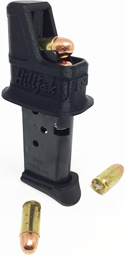 Sig Sauer P290, Ruger LC380, Remington RM380 Cargador de velocidad del cargador de cargador, Quickie Loader QLC380 - Negro