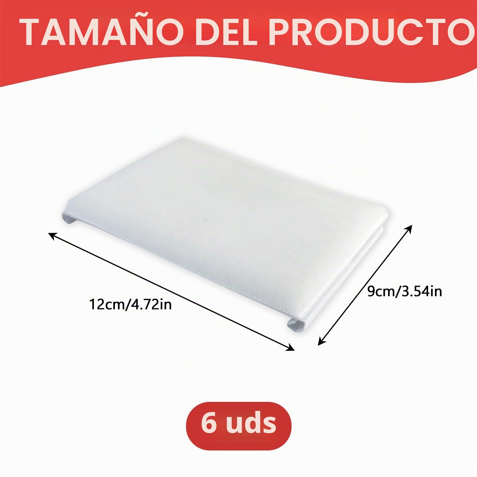 6 Almohadillas para Bordes de Pintura，Bordes Paint Edger，Almohadillas de Repuesto para Bordes de Pintura，Para Pintar Paredes en Hogar（12 x 9cm）