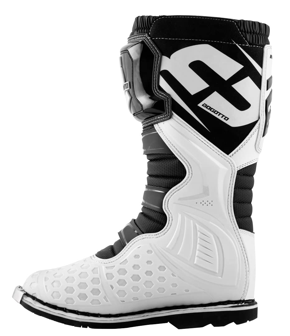 Bogotto MX-3 Camo Bottes de motocross, noir/blanc, 44