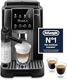 De’Longhi Magnifica Start - Perfetto Machine à Café Automatique avec LatteCrema Mousseur à Lait Automatique, 4 Boissons Enregistrées, Commandes Soft Touch, Noir et Gris (ECAM222.60.BG) - 1