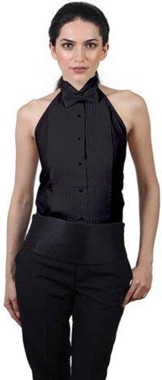 camisas con corbata para mujer