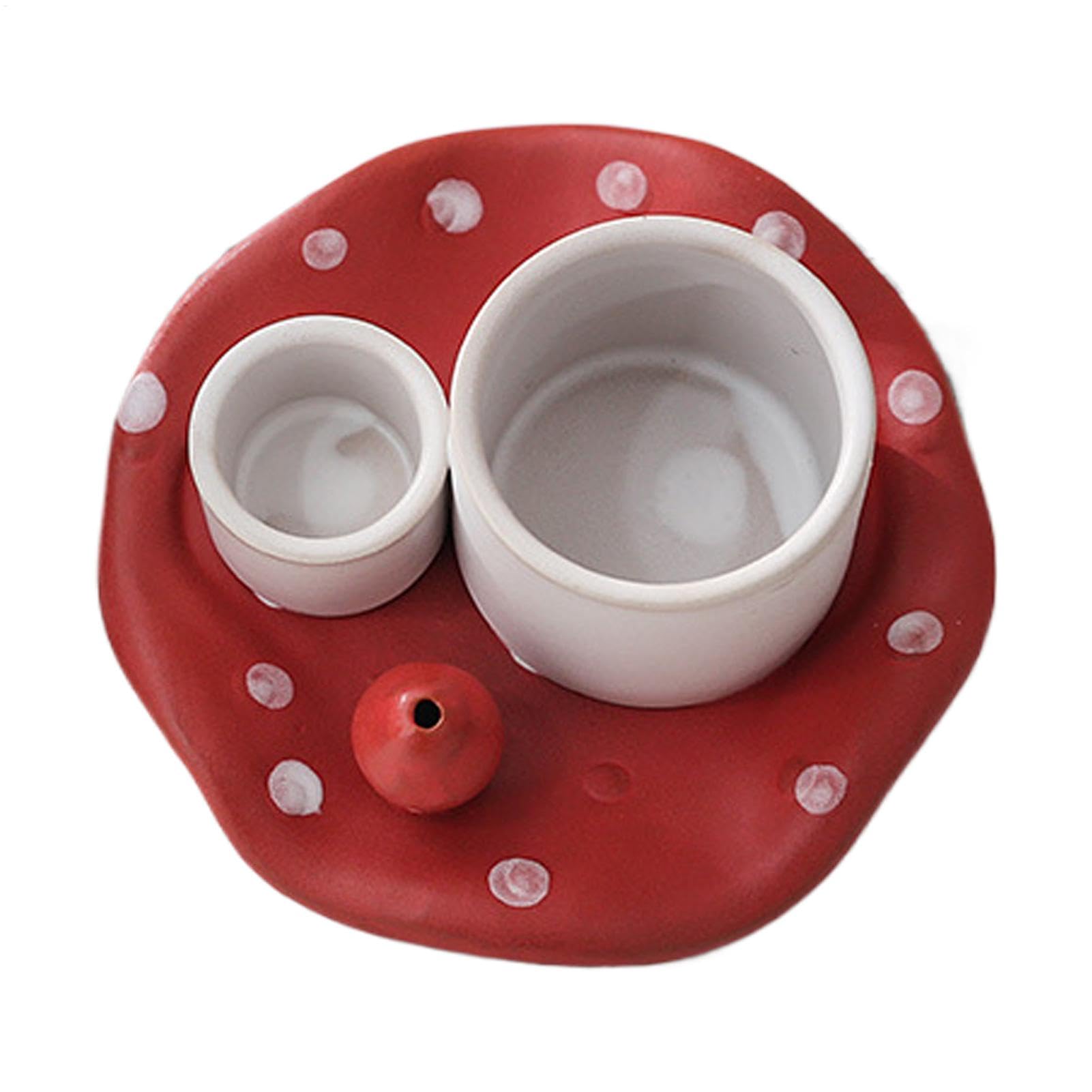 Brûleur de sauge anti-cendres, support bougie en céramique pour purifier l'air sans salissure