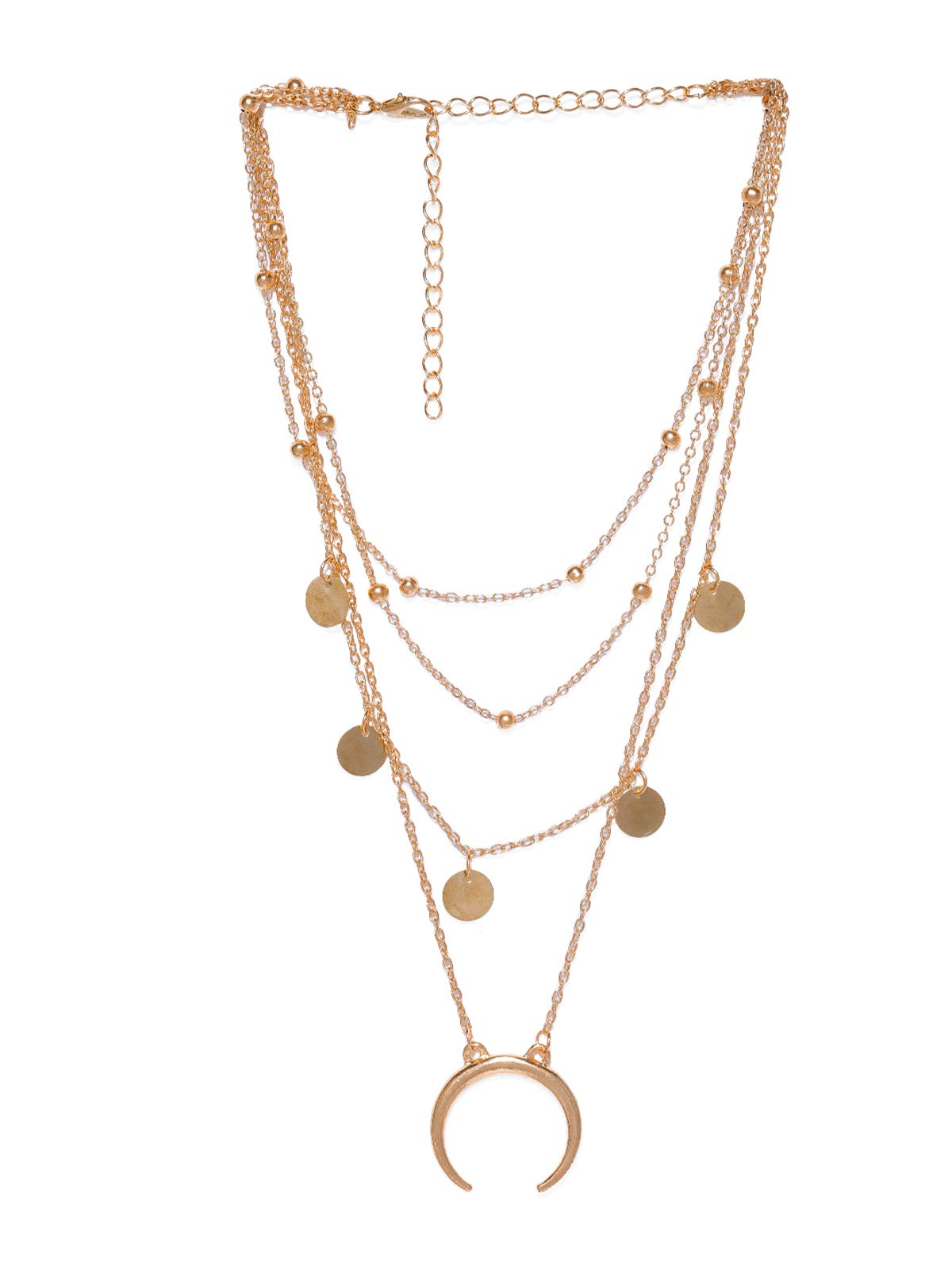 ZAVERI PEARLS Gold Tone Multi Layered Fashion-Forward Chain For Women-ZPFK18591 (B0DBTXPKJG) Amazon Price History, Amazon Price Tracker
