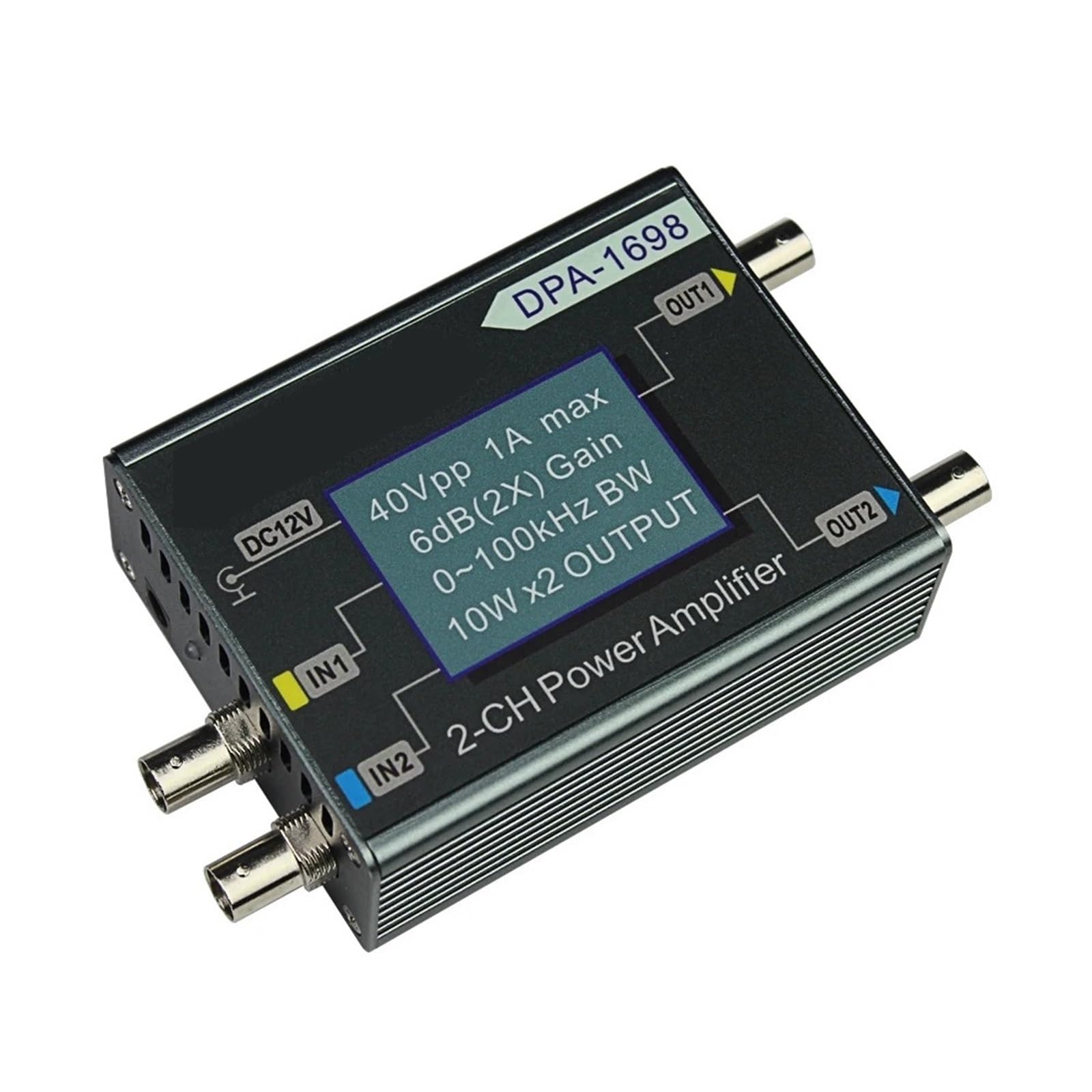 Amplificador De Potencia Del Generador Señal Funcional Alta 0~100KHZ Doble Canal 10W X2 DDS Estable Y Fiable