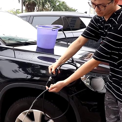 Miniatura 4 de Bomba de combustible de goma de 2 bombillas negras para transferencia de combustible al vacío, imprimación manual, gasolina, gasolina, diésel,