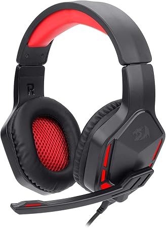 Headset Gamer Redragon Themis Preto e Vermelho USB e P2 Com Microfone e LED  - H220 | Amazon.com.br