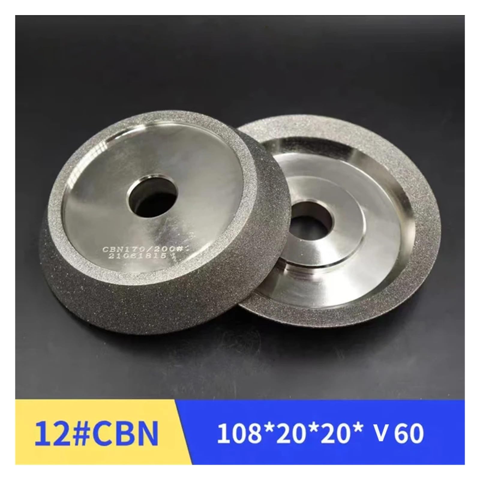 Fresa Broca CBN Rectificadora Rueda de aleación de diamante Acero de alta velocidad 108 mm Grano 140/170