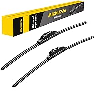 Vista 16 de MIKKUPPA Limpiaparabrisas de 24 + 24 pulgadas, repuesto para Dodge Ram 1500 2500 2002-2008, para todas las estaciones, paquete de 2