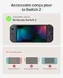 Belkin Gaming Nintendo Switch 2 Case with AirTag Holder, Hard Shell Travel Carry Case with Soft Interior, 12 Game Card Slots - Charcoal - 2
