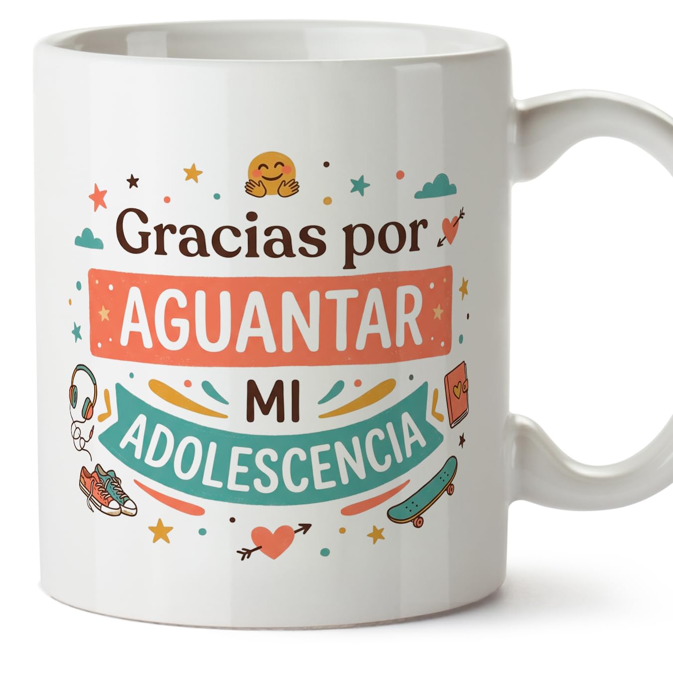 MUGFFINS Taza mamá con frase Para el mundo eres una madre pero para la familia eres el mundo en Español | regalo madre | 330 Ml 11 oz | Idea original para regalar | progenitores v1 — view 58