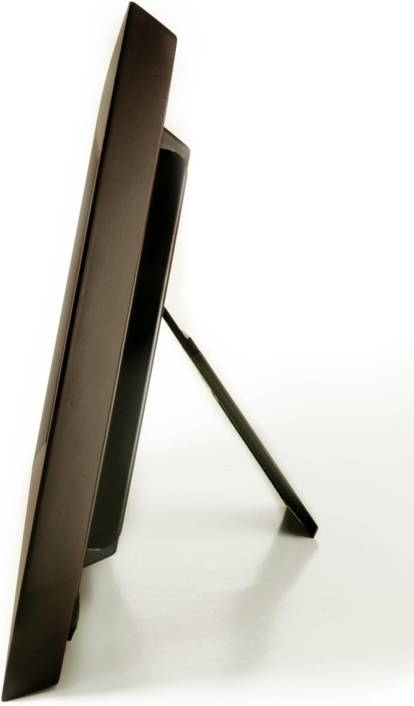 10.1-inch Digital Picture Frame, 16:10 Aspect Ratio, Wood Frame with Remote Control