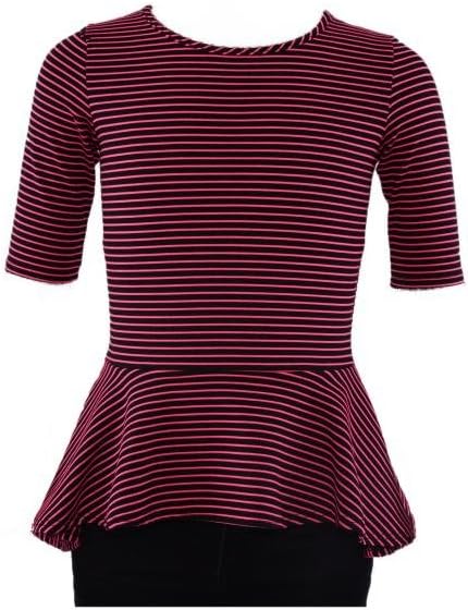 Big Girls' Hi Low Peplum Top