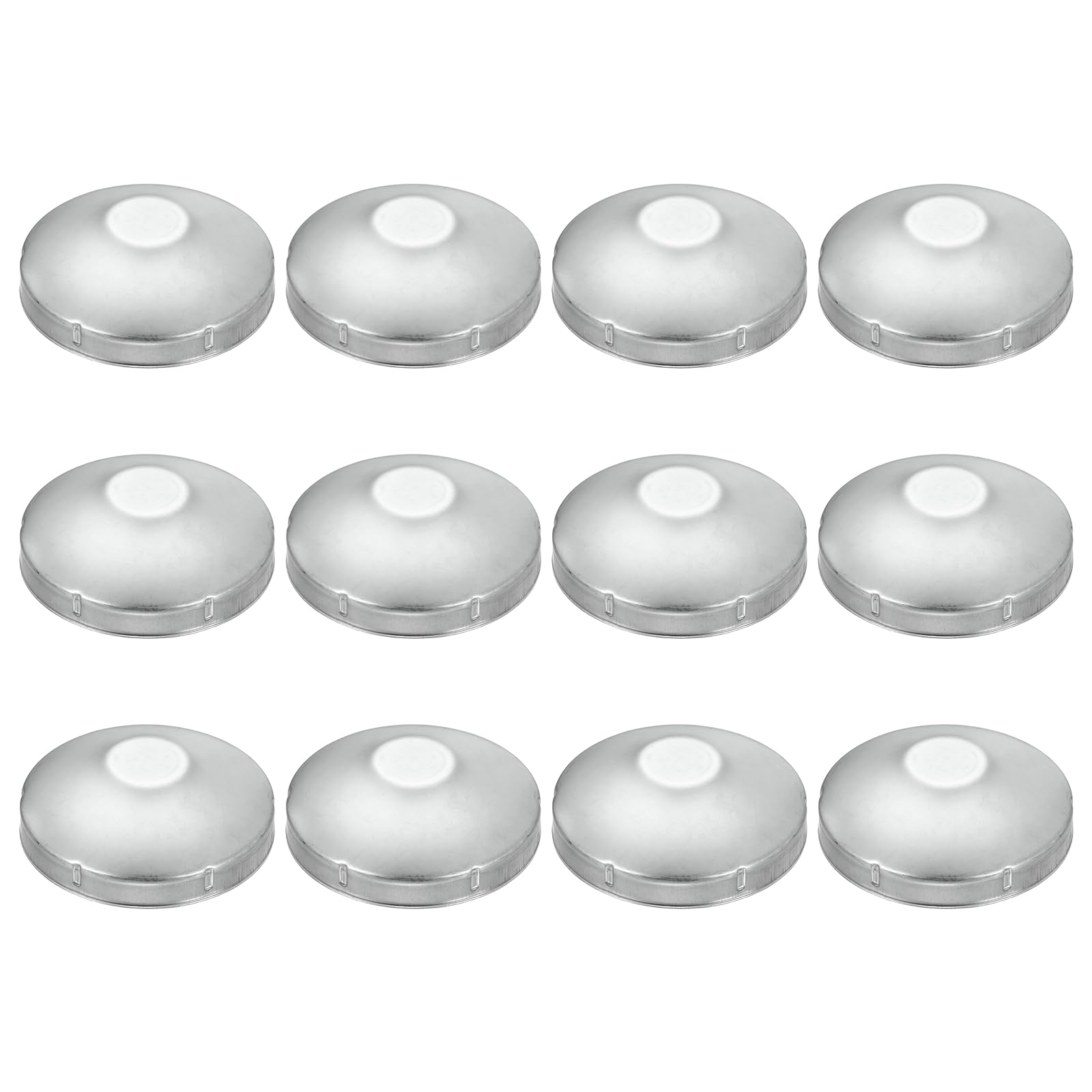 QUARKZMAN 12 Pezzi Cappuccio Cupola per Pali Recinzione a Maglie 114mm | Tappo Rotondo Zincato, per Tubo da 114 mm, per Parti da Esterno