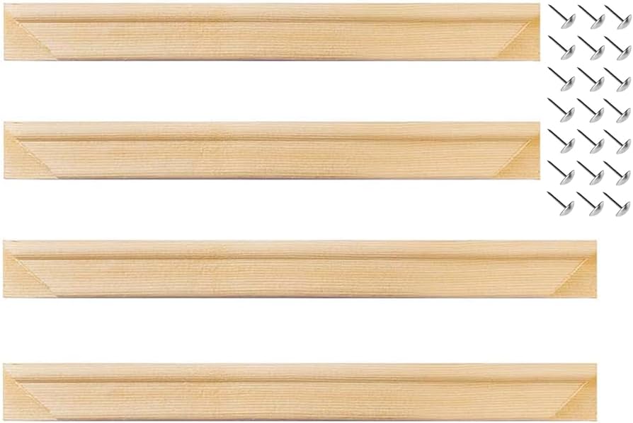 VYPEROCK Canvas Stretcher Bars 12x18 Inch Frame Kit, Available In 25 Size Wood Stretcher Bars For Home And Office, Gallery Wrap Wall Arts Supply For Oil Painting, Poster, Picture & Paint