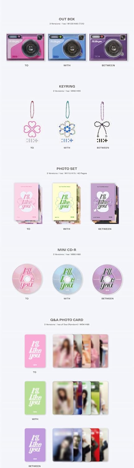 [WEVERSE POB Exclusive] ILLIT I'll Like You 2nd Mini Album with Tracking (Full 7 Set(3Standard+3GLLIT+1Weverse))
