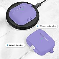 Vista 204 de Funda para AirPods Pro con kit de limpieza, funda de silicona suave para Apple AirPod Pro de 1ª/2ª generación, accesorios de funda AirPods Pro/Pro 2