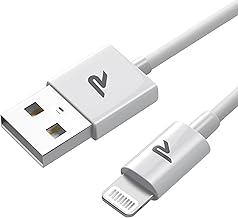 RAMPOW iPhone Cable [Apple MFi Certified] Lightning USB Cable Fast Charging, Lightning Connector Charger Cable, Heavy Duty for iPhone 14/14 Pro Max/13/12/11/X/XS/XR/8/7/6, iPad Pro-1M