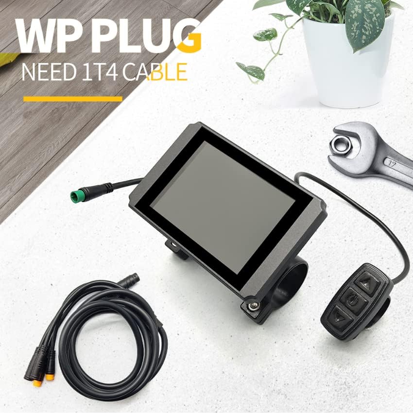 Miniatura 7 de Bicicleta eléctrica 243648V inteligente KT-LCD8H pantalla colorida con enchufe USB E-Bike LCD Panel de control impermeable Accesorios de enchufe de