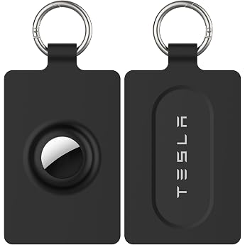 AirTag Compatible Slot Card Holder Keychain Key Holder with Keyring, 1