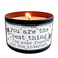 Vista 35 de Moonlight Makers Congrats Y'all Hot Apple Pie Scented Candle - Handmade Natural Soy Candle Wax, 25 Hour Burn Time, Cute Friendship and Birthday