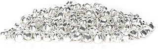300Pcs Small Bells 6mm Mini Bells,Pendant Bell Set, Iron Material Silver Mini Pendant for Jewelry Making and Crafting