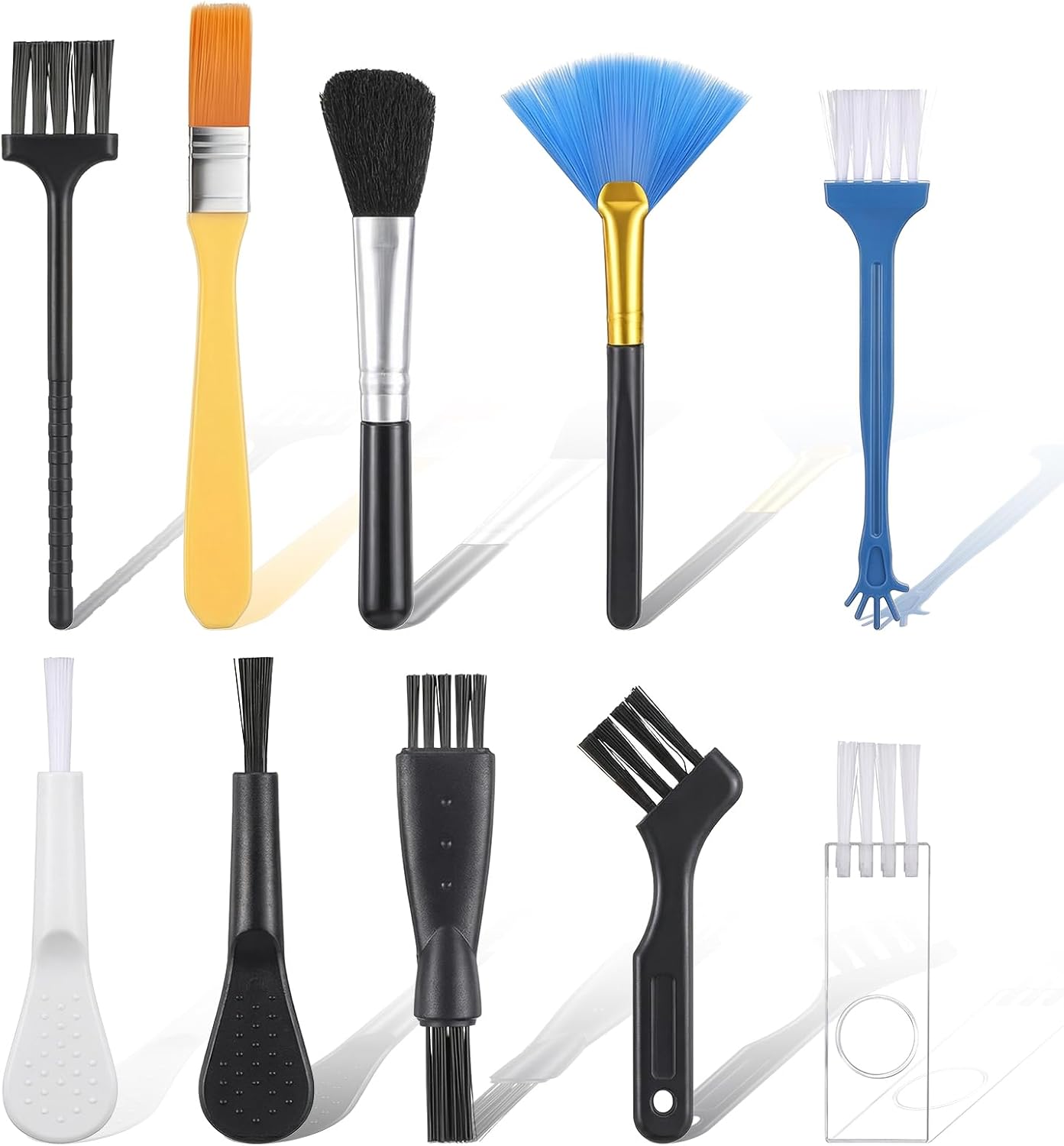 Kit de Cepillos Anti-Static para Limpieza de PC, 10 Piezas