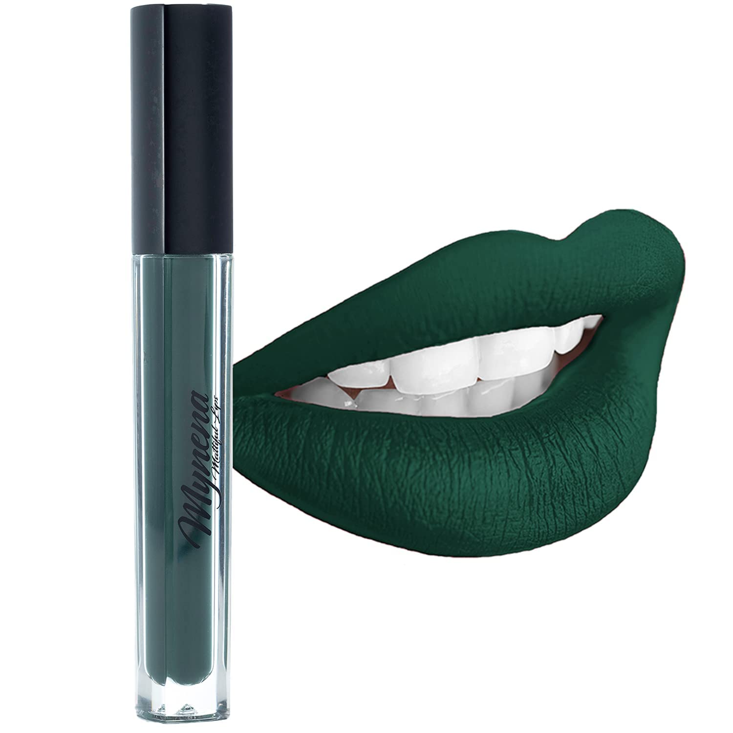 Mynena Green Waterproof Matte Liquid Lipstick - Jocelyne : Beauty & Personal Care