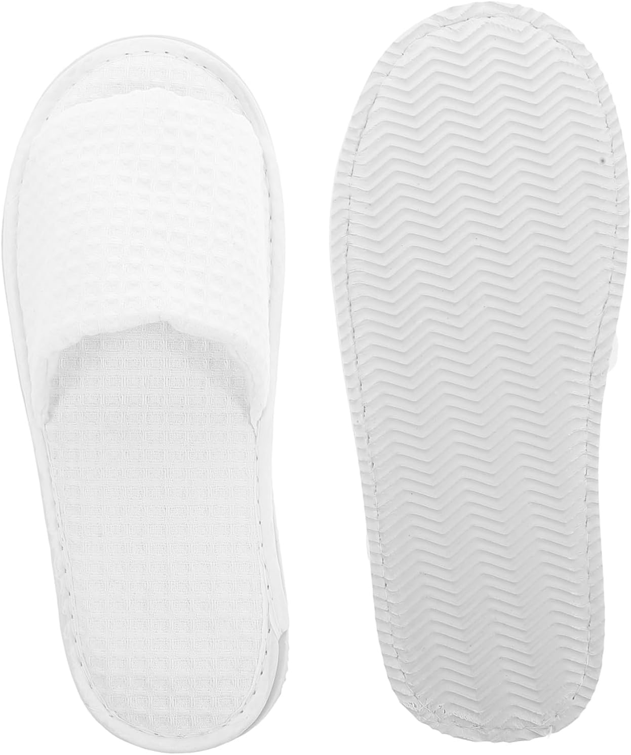 5 Pairs Toe Spa Slippers for Guests Unisex Indoor Slippers for Hotels Guest Houses and Travel Stylish and Comfortable Design