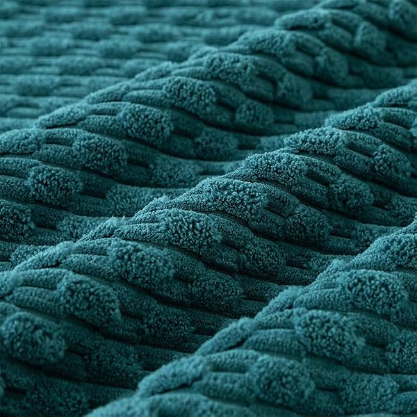 Kevin Textile Soft Corduroy 16"x24" Lumbar Pillow Cover 1 Pack, Teal Blue by K KEVIN TEXTILE - Used condition - Image 8