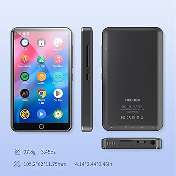 MECHEN mp3プレーヤー 4インチ wifi Bluetooth 音楽プレーヤー 16GB内蔵 ミュージックプレイヤー Android 9.0 MP4プレーヤー 多機能 デジ Amazon.co.jp: MECHEN mp3プレーヤー 4インチ wifi Bluetooth 音楽