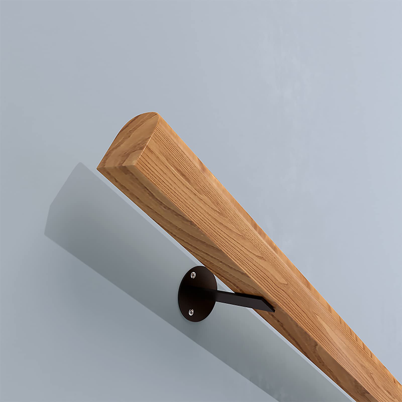Pasamanos De Madera, Pasamanos De Pared De Madera Maciza, Utilizados En Interiores/Al Aire Libre, Hogar, Villas, Ancianos Y Niños Pasamanos De Madera, Barandas De Madera Autoam(Size:150cm)