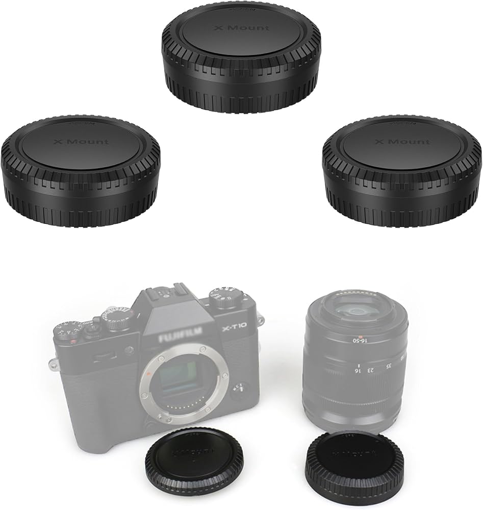 Amazon.com : Camera Rear Lens Cap & Body Cap Cover for Fuji