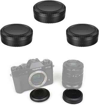 Amazon.com : Camera Rear Lens Cap & Body Cap Cover for Fuji