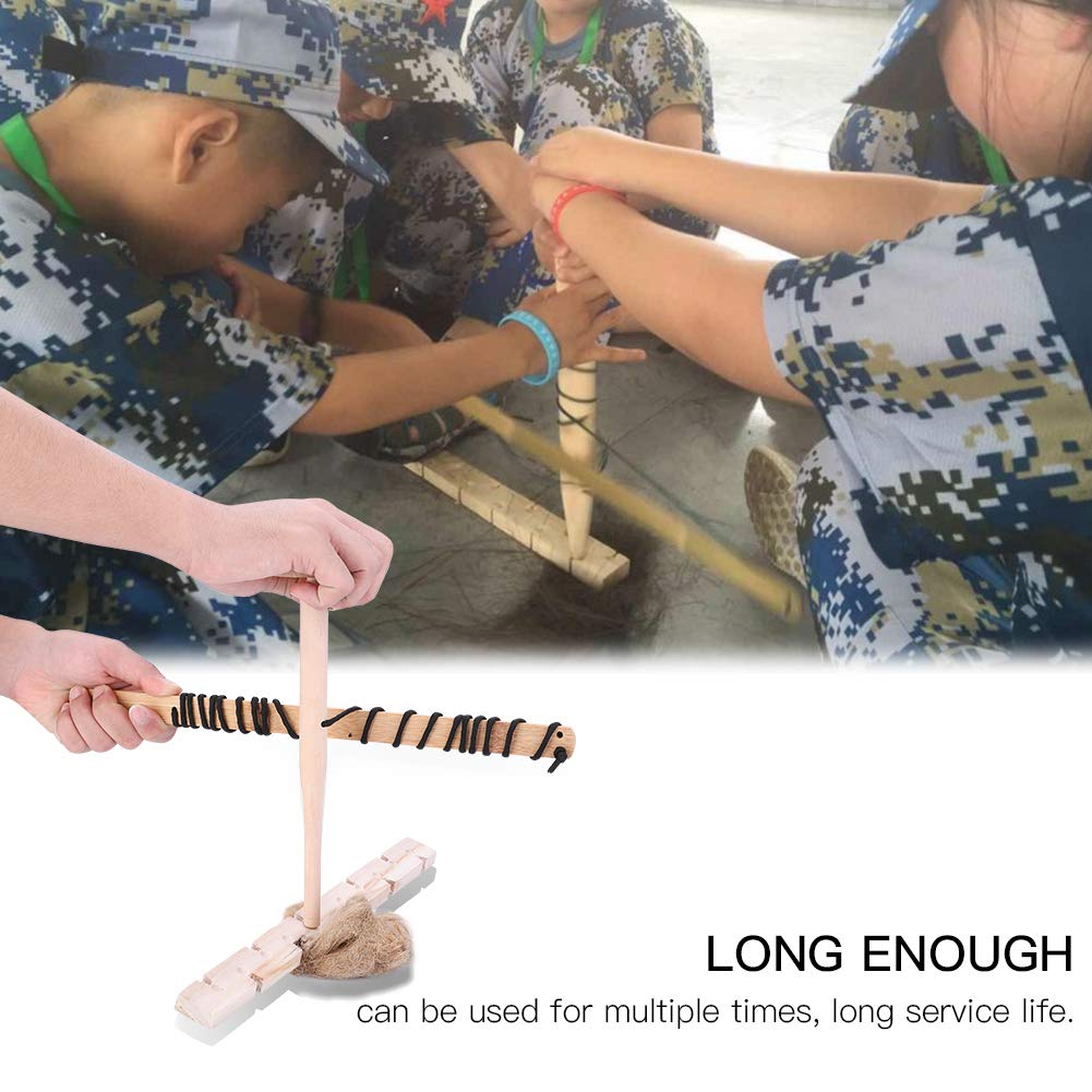 FILFEEL Kit Pour Faire Du Feu Forage En Bois De Secours En