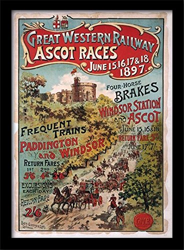 Pyramid International London Ascot Memorabilia, Multi-Colour, 30 x 40 cm