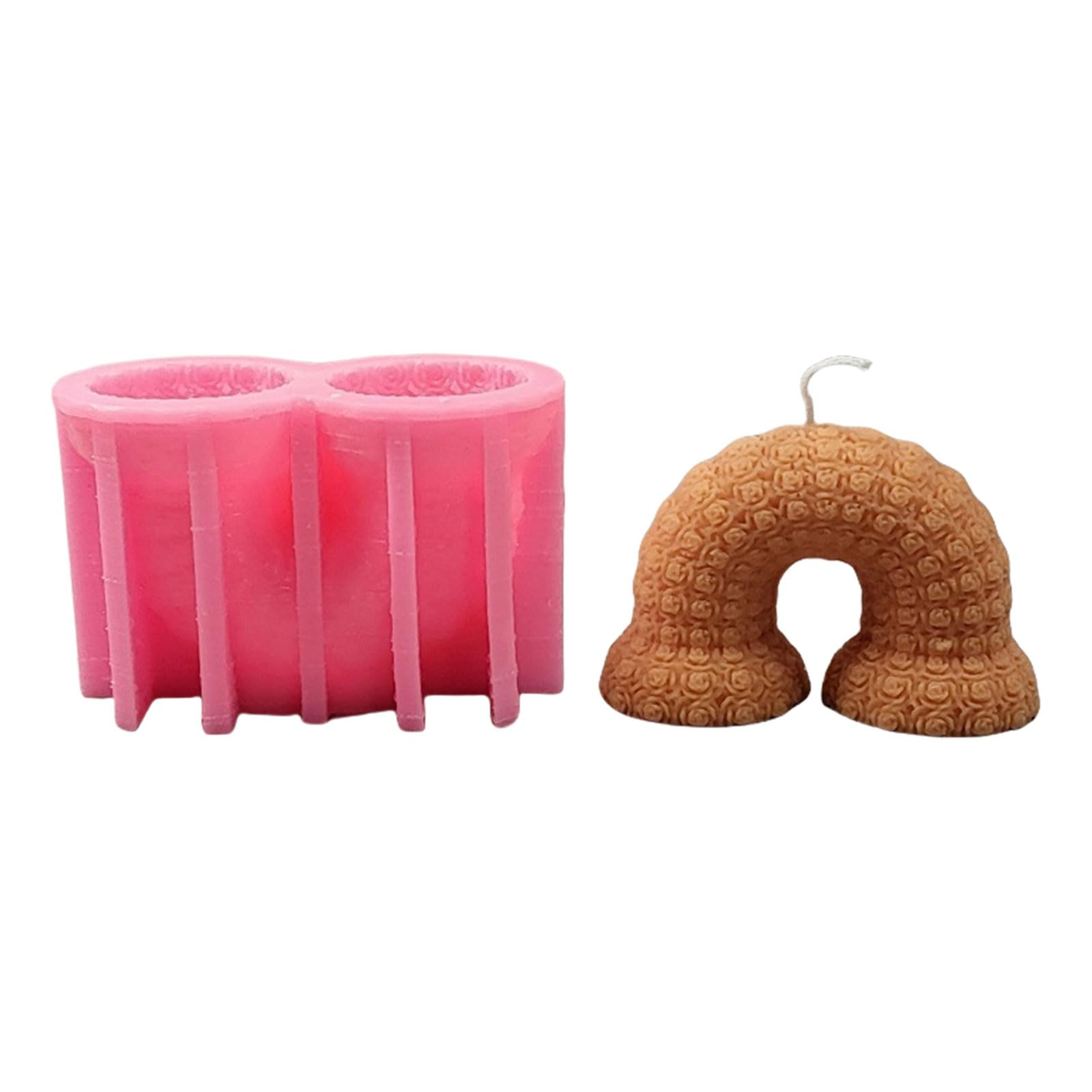 Buxuaaaa Rose Bridge Shape Molds Silicone Casting Molds Plasters Ornament Epoxy Resin Rose Bridge Shape