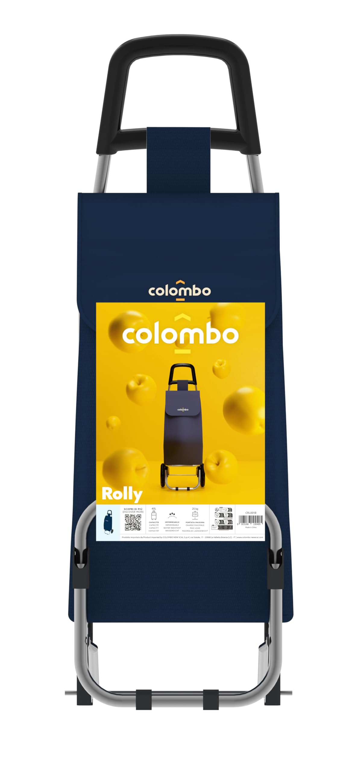 Carrello della spesa pieghevole a 2 ruote con borsa spesa impermeabile da 40 litri fino a 40 kg | Leroy Merlin