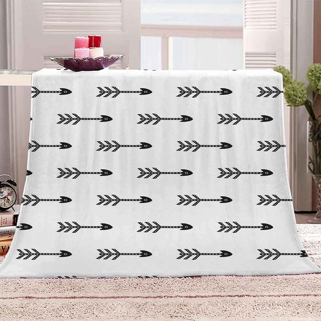Couverture d'impression 3D douce et chaude pour cocooning sur le canapé toutes saisons