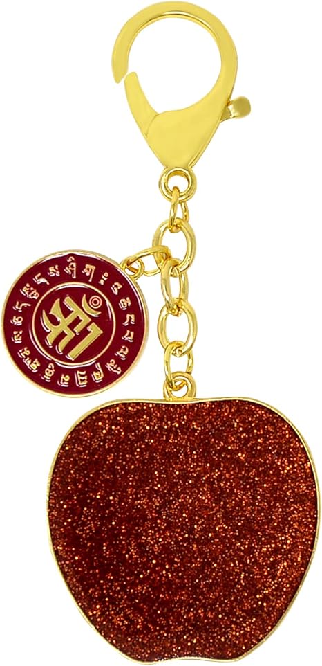 Amazon Co Jp イスイ Yishui 風水 Fengshui 宇宙 不思議 赤い 林檎 お守り キーホルダー 車 バイク